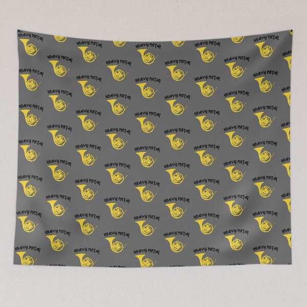 Item preview, FRENCH HORN - HEAVY METAL - funny F Horn gift designed and sold by HEJAshirts.