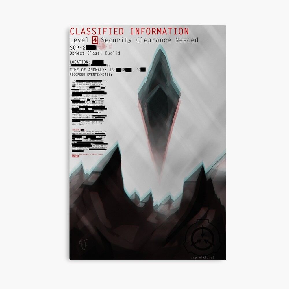 Redacted Scp Foundation Poster By Lazyartistjones Redbubble