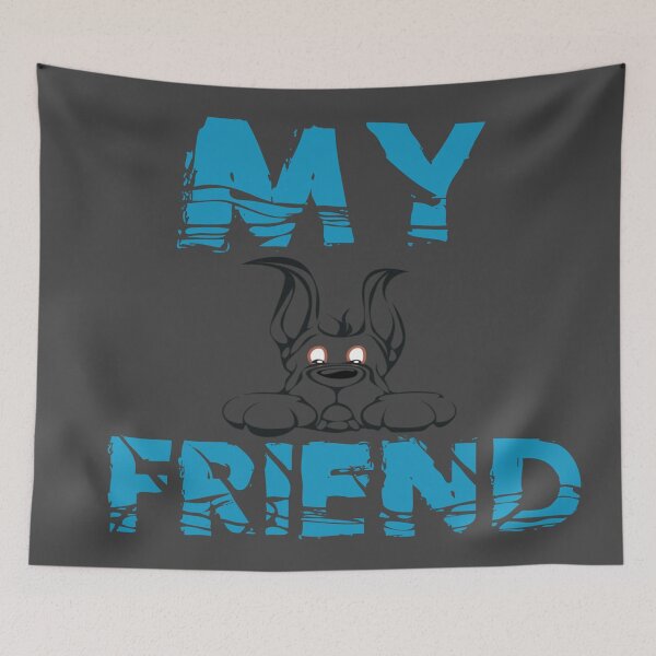 Item preview, my best friend dog designed and sold by leen12 Art Designs Prints.