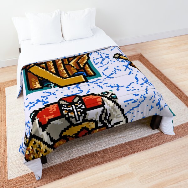Pixel Hockey Goalie Comforter