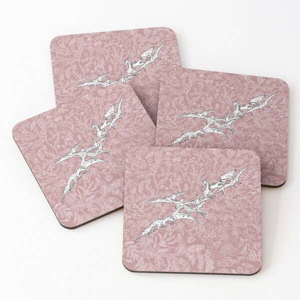 Item preview, Pterosaurs - Evolution - Pink Background designed and sold by EvolutionPoster.