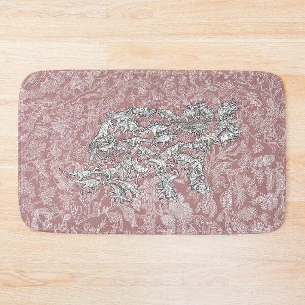 Item preview, Ornithischia - Triceratops - Dinosaurs - Evolution - Pink Background designed and sold by EvolutionPoster.