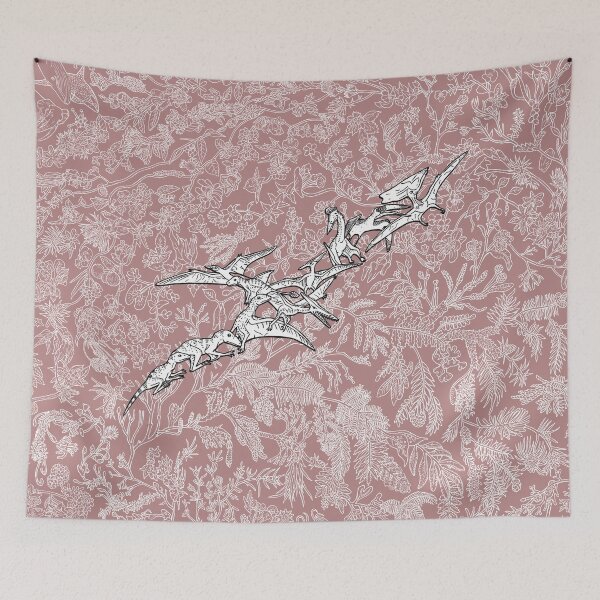 Item preview, Pterosaurs - Evolution - Pink Background designed and sold by EvolutionPoster.