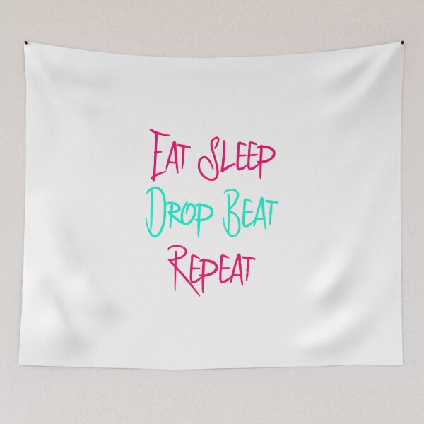 Item preview, Eat Sleep Drop Beat Repeat DJ Turntable Heartbeat designed and sold by at85productions.