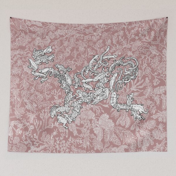 Item preview, Amphibians - Frog - Evolution - Pink Background designed and sold by EvolutionPoster.