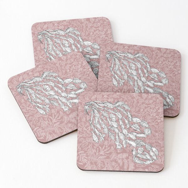 Item preview, Carangimorpharia - Fish - Evolution - Pink Background designed and sold by EvolutionPoster.