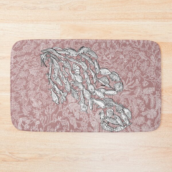 Item preview, Carangimorpharia - Fish - Evolution - Pink Background designed and sold by EvolutionPoster.