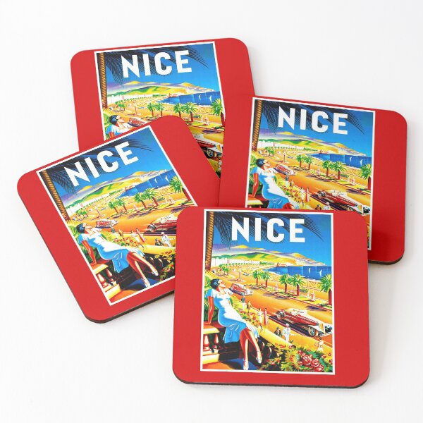 Item preview, NICE : Vintage French Riviera Travel Advertising Print designed and sold by posterbobs.