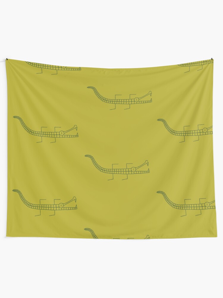 Alternate view of Alligator line Tapestry
