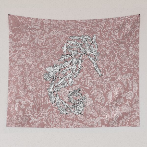Item preview, Euteleostei (exc Percomopharia) - Evolution - Pink Background designed and sold by EvolutionPoster.