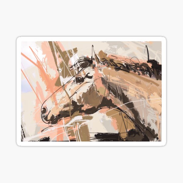 A horse called chocolate Sticker