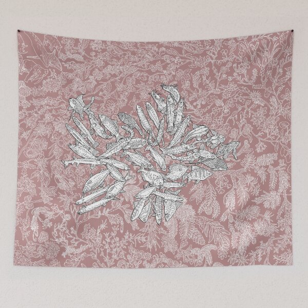 Item preview, Ostarioclupeomorpha - Fish - Evolution - Pink Background designed and sold by EvolutionPoster.