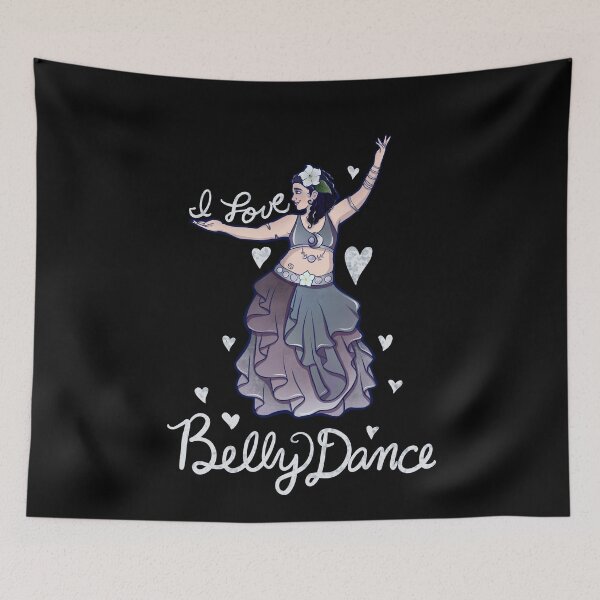 Item preview, I love belly dance designed and sold by FrictionMaxxing.