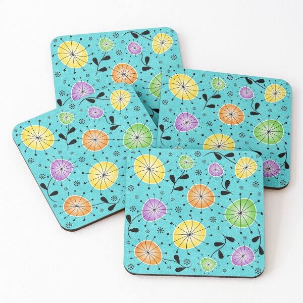 Item preview, Fruit Flavored Dandelion Clocks - Mid Century Modern designed and sold by Elsy's Art.
