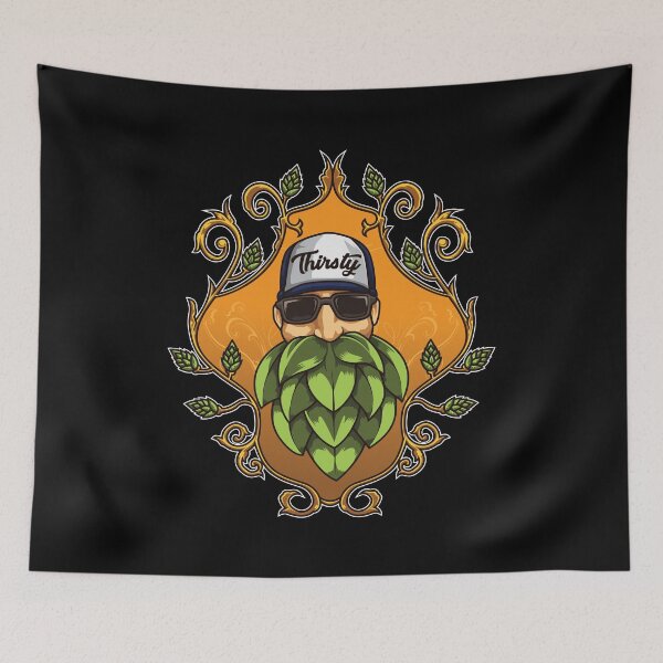 Item preview, Thirsty Beard - Hops Hipster - Brewery Style designed and sold by anziehend.