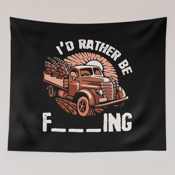 Item preview, I'd Rather Be Farming Funny Farmer Tractor Worker Farm Gift designed and sold by Dressed For  Duty.