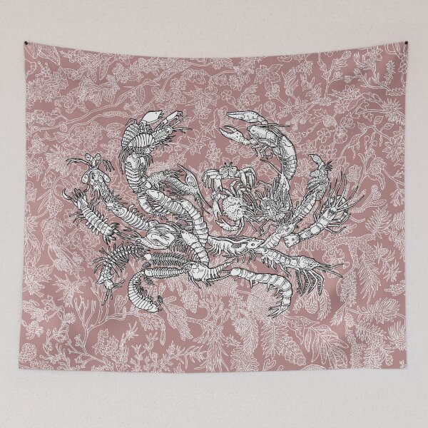 Item preview, Crustaceans - Evolution - Pink Background  designed and sold by EvolutionPoster.