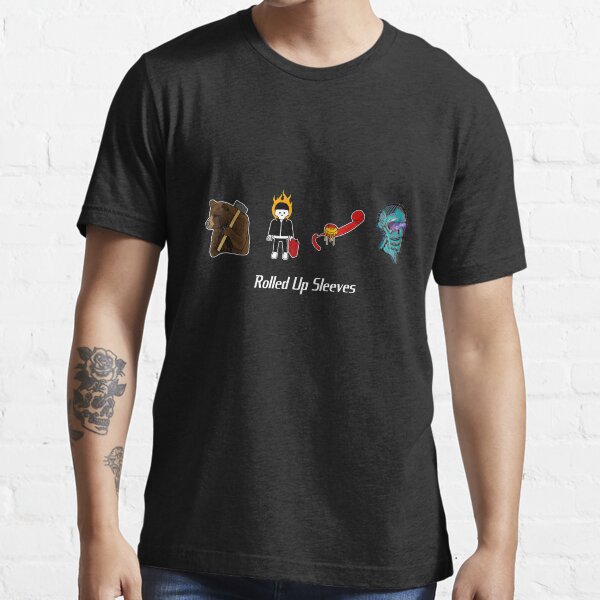 Collective Artwork with Central Rolled Up Sleeves Logo 2 Essential T-Shirt