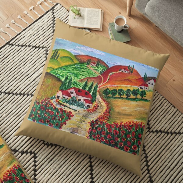 Tuscan Hills Floor Pillow