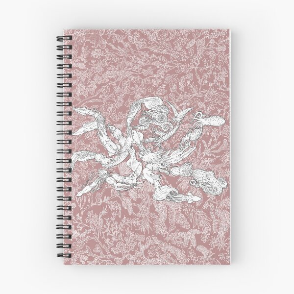 Item preview, Cephalopods - Octopus, Squid - Evolution - Pink Background designed and sold by EvolutionPoster.
