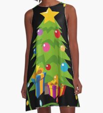 OMG Santa Coming A-Line Dress