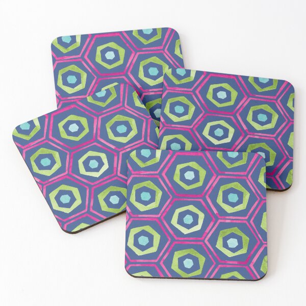 Artikelvorschau, Watercolour Hexagons | Original Colours entworfen und verkauft von RebeccaFlaherty.