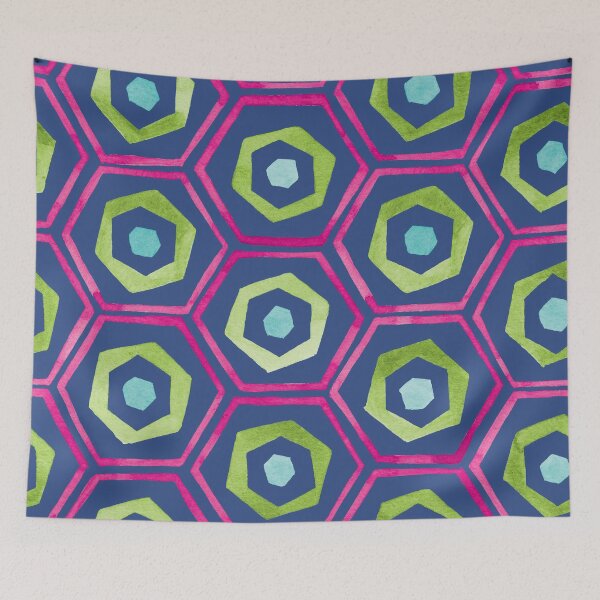 Artikelvorschau, Watercolour Hexagons | Original Colours entworfen und verkauft von RebeccaFlaherty.