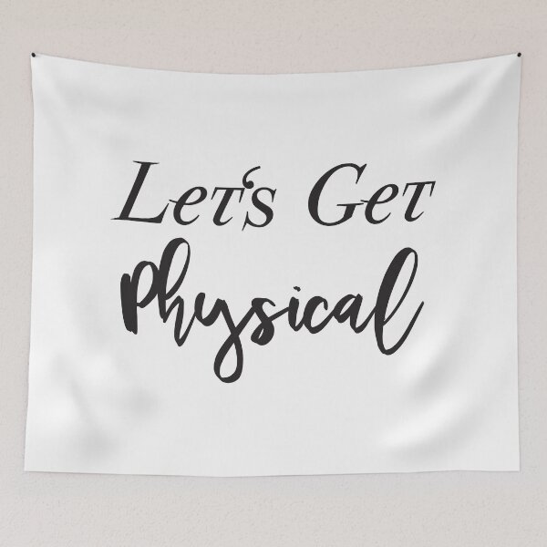Item preview, Gym shirt, Let s Get Physical, Funny Fitness Shirt, Graphic Tees for Women, Workout Clothes, Gift, designed and sold by DAM Creative ⭐⭐⭐⭐⭐.