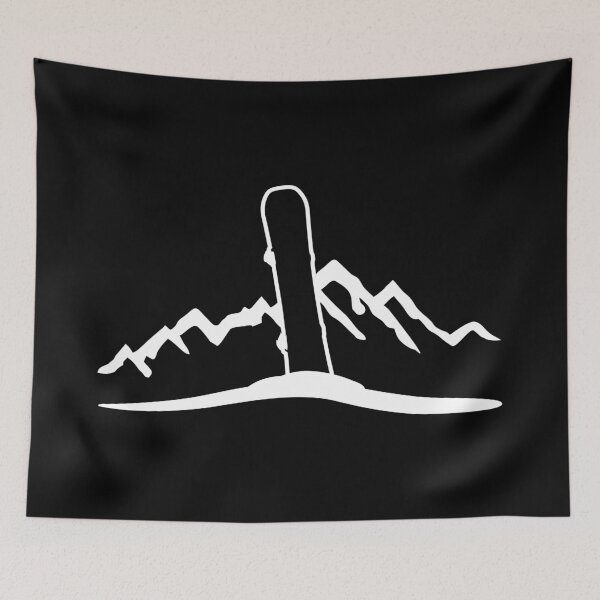Item preview, Snowboard and mountains designed and sold by claudiasartwork.