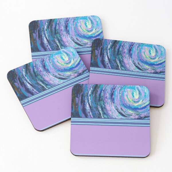 Item preview, Rayas irradiadas, moradas y verde azulado de Courtney Hatcher designed and sold by cghatcherart.