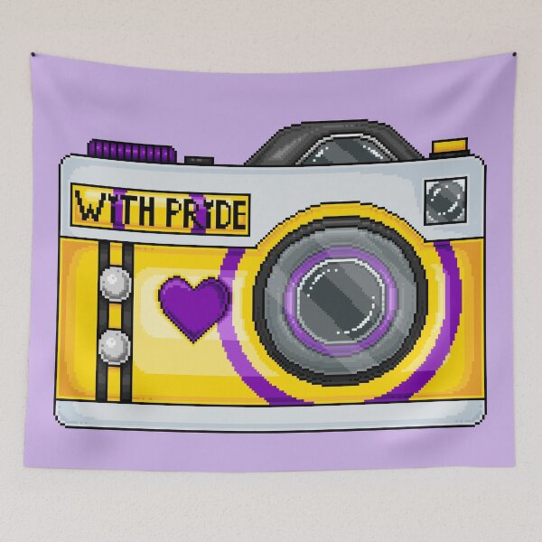 Item preview, Intersex Pride Pixel Camera designed and sold by MetallicWings15.