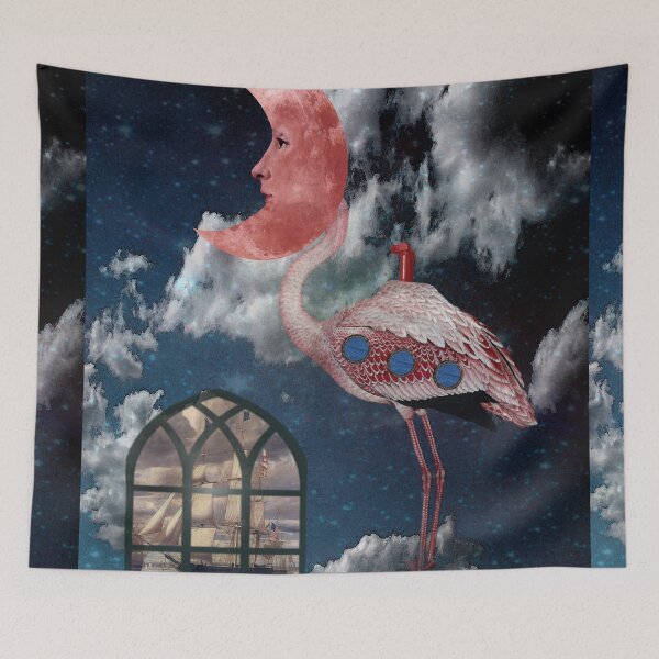 Item preview, Flamingo Moon designed and sold by Loveday Funck.