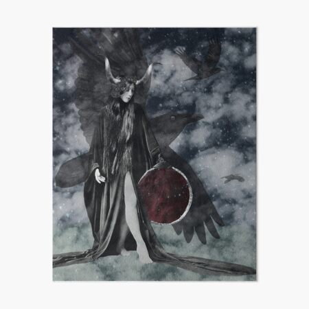 Queen of the Ravens Art Board Print