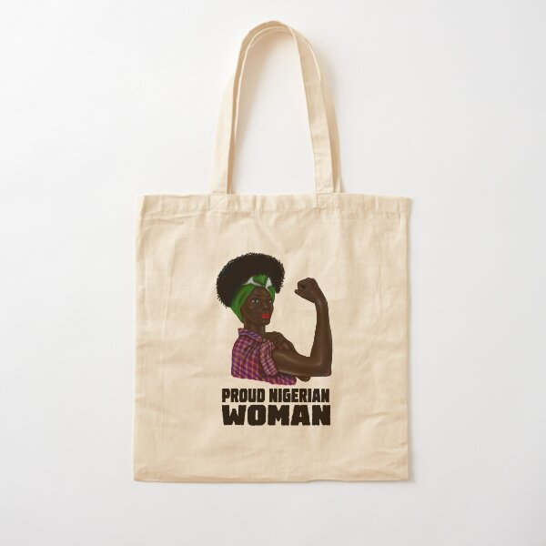 Canvas Shopping Tote Bag Nigerian Queen Crown Countries Nigerian Flag Beach Bags for Women