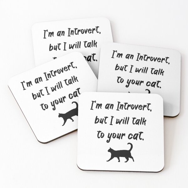 Item preview, Introvert and cat lovers designed and sold by claudiasartwork.
