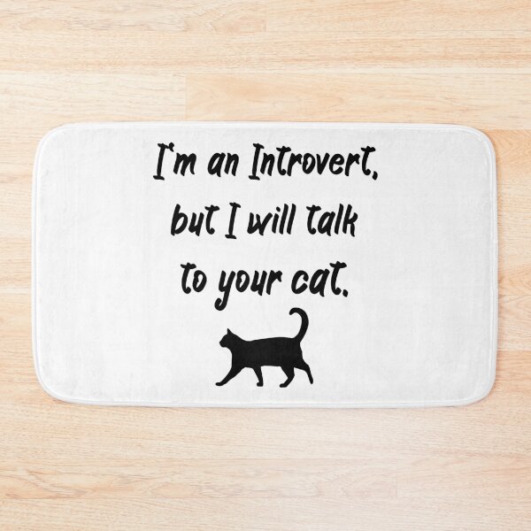 Item preview, Introvert and cat lovers designed and sold by claudiasartwork.