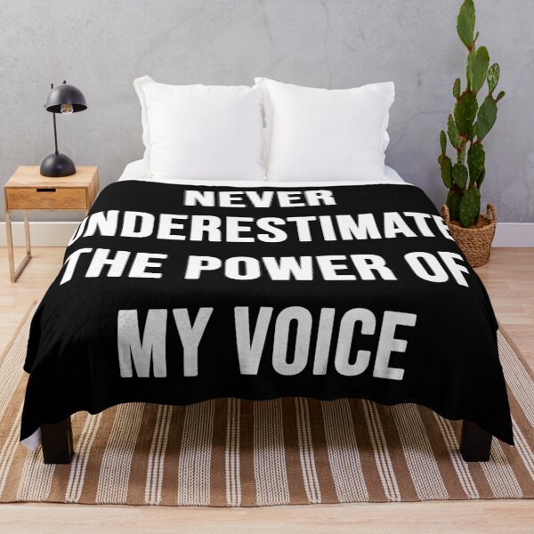 Item preview, Never Underestimate the Power of My Voice | Typography designed and sold by rsty11.