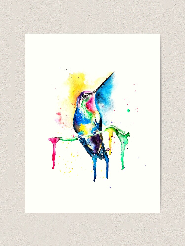 Alternate view of Humming Bird Art Print