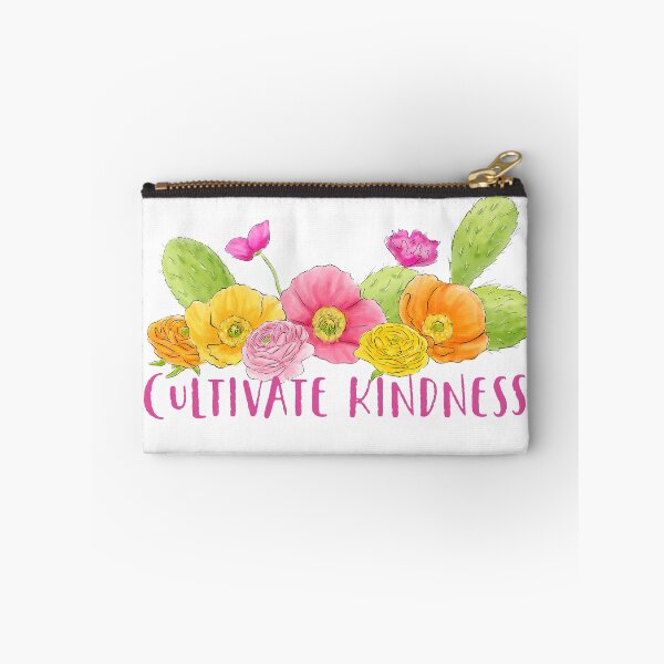Item preview, Cultivate Kindness: flowers with cactus designed and sold by gsproductsgs.