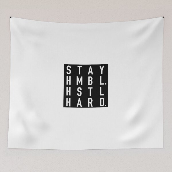 Item preview, Stay HMBL. HSTL Hard. - CrossFitters - Stay Humble. Hustle Hard. - SHHH - Black for Stickers and White Shirts designed and sold by CrossFitters.
