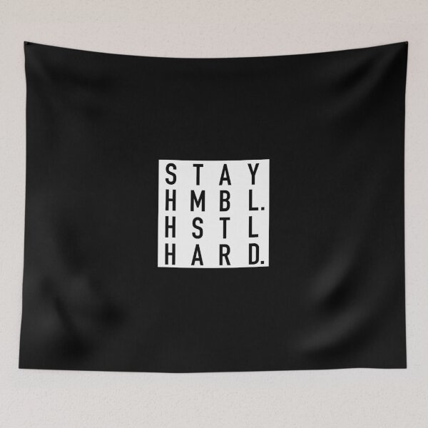 Item preview, Stay HMBL. HSTL Hard. - CrossFitters - Stay Humble. Hustle Hard. - SHHH - White for Dark Colors designed and sold by CrossFitters.
