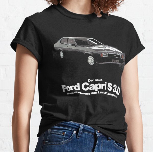 Ford Capri Retro Vintage Car Things Get Better With Age Printed T Shirt 