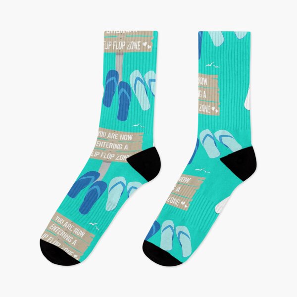 Item preview, Now Entering a Flip Flop Zone designed and sold by HotHibiscus.
