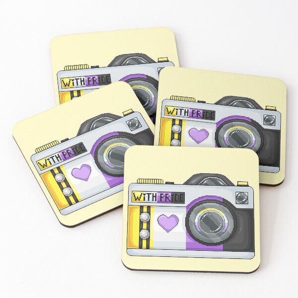 Item preview, Non-Binary Pride Pixel Camera designed and sold by MetallicWings15.