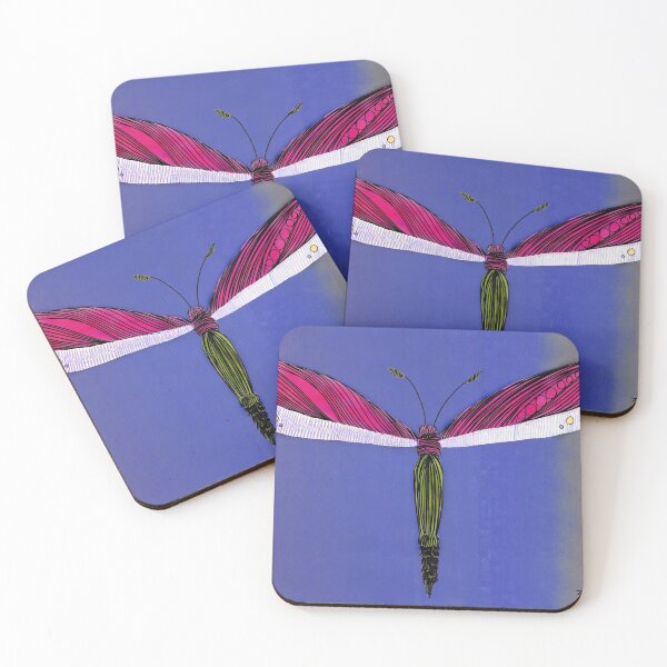 Item preview, Violet Dragonfly By ArtGuru 9175 - Acrylic On Paper designed and sold by Art Guru.