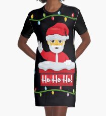 OMG Santa Coming Graphic T-Shirt Dress