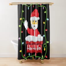 OMG Santa Coming Shower Curtain
