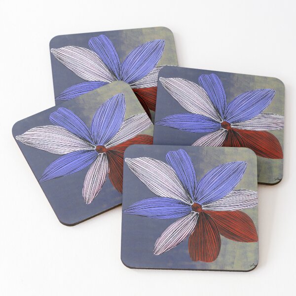 Item preview, Violet Flower By ArtGuru 9204 - Acrylic On Paper designed and sold by Art Guru.
