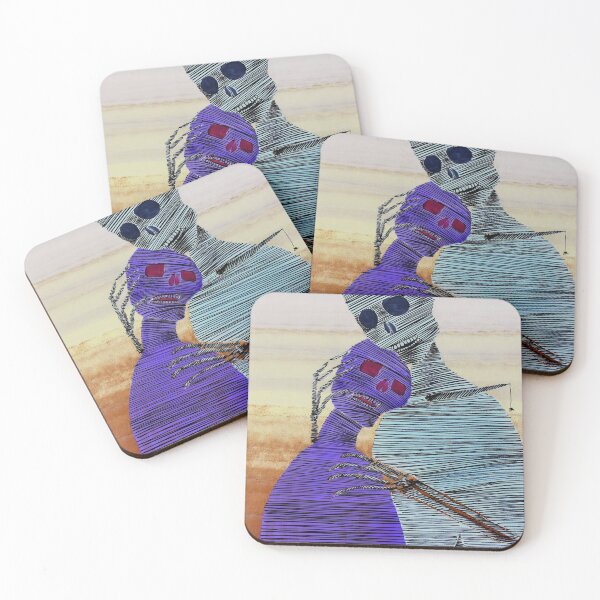 Item preview, Two Skeletons Hugging By ArtGuru 9213 - Acrylic On Paper designed and sold by Art Guru.