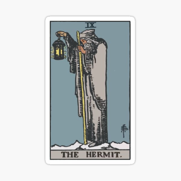 Tarot - The Hermit Sticker